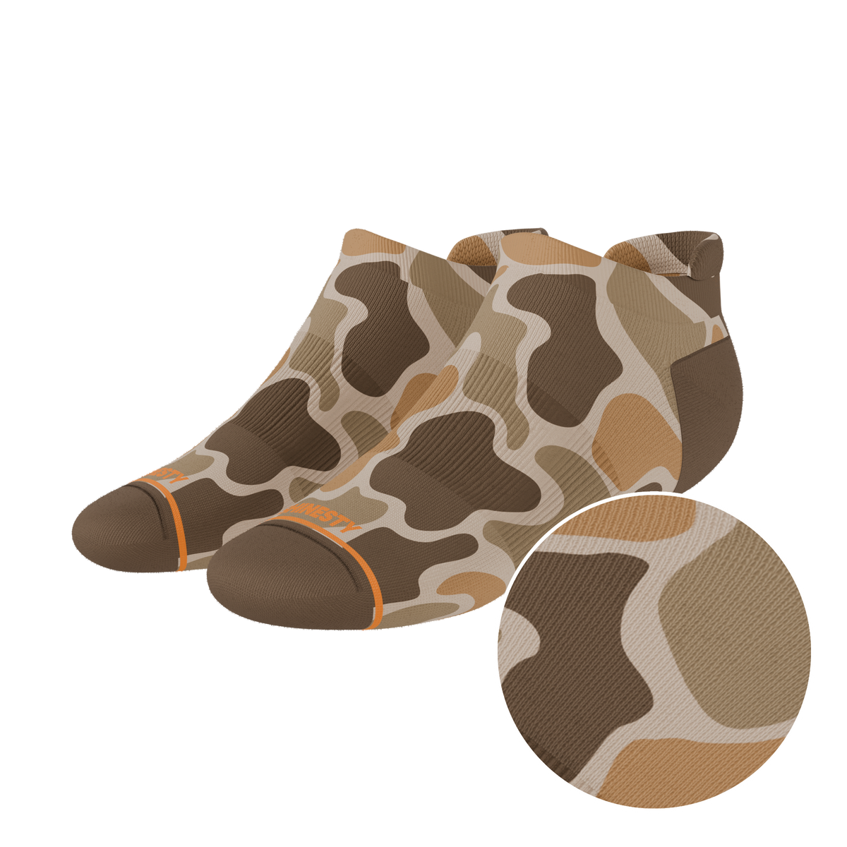 The Out Of Sight | Light Duck Camo Heel Hammock™ Ankle Socks - Shinesty