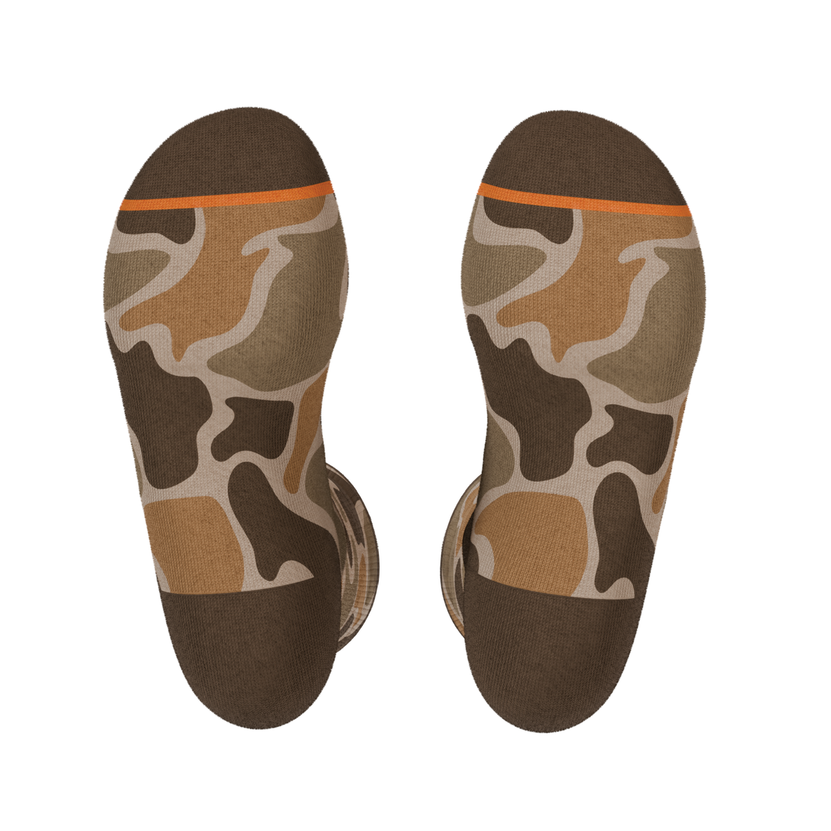 The Out Of Sight | Light Duck Camo Heel Hammock™ Crew Socks - Shinesty