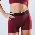 The Sommelier | Burgundy Women’s Boxers - Shinesty