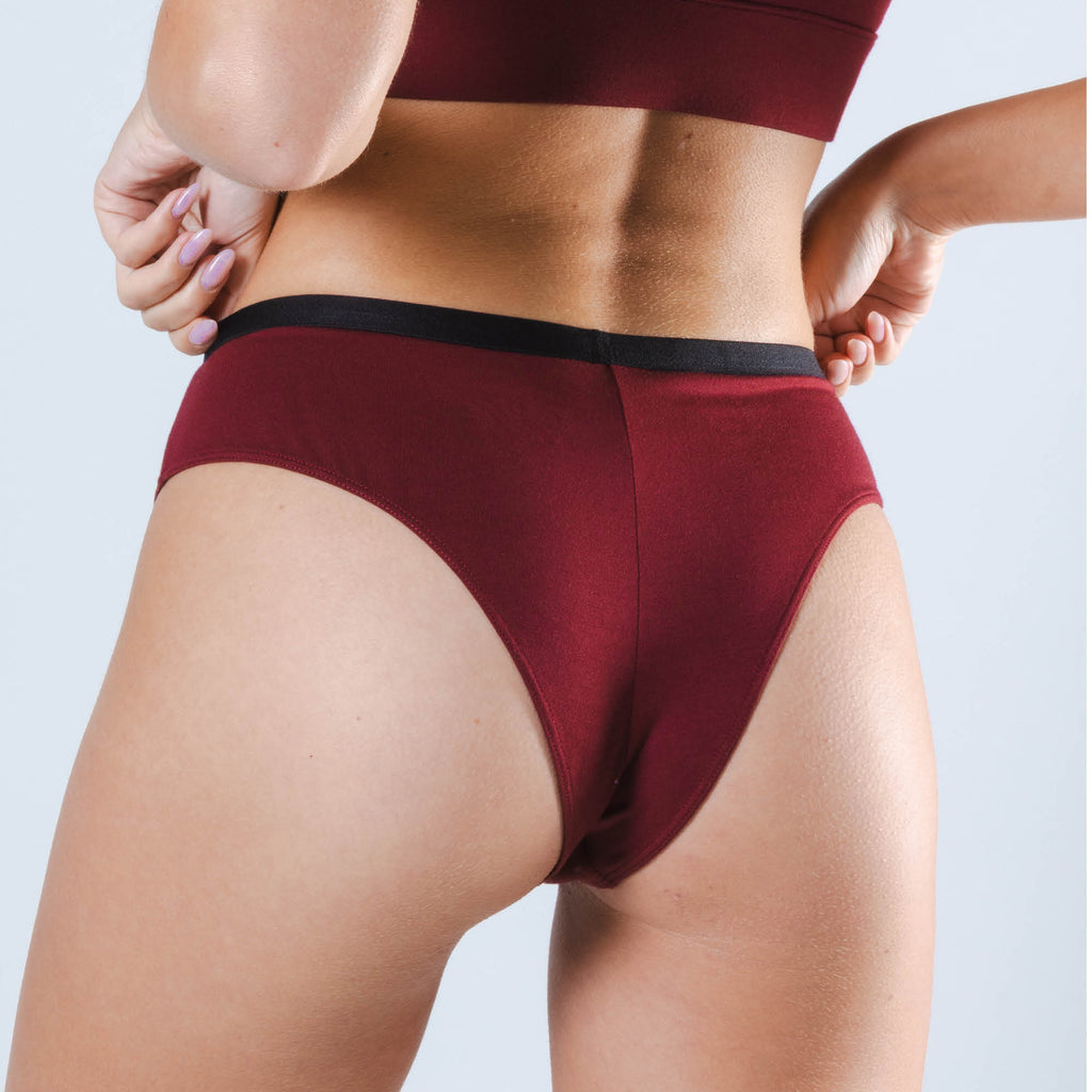 The Sommelier | Burgundy Cheeky Underwear - Shinesty