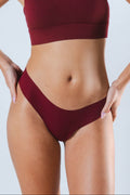 The Sommelier | Burgundy Seamless Thong - Shinesty