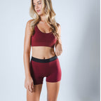 The Sommelier | Burgundy Women’s Boxers - Shinesty