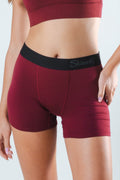 The Sommelier | Burgundy Women’s Boxers - Shinesty