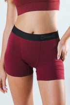 The Sommelier | Burgundy Women’s Boxers - Shinesty