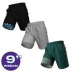 The PR | Ball Hammock® 9 Inch Athletic Shorts 3 Pack - Shinesty