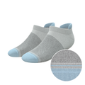 The Pacific Blue | Tri Color Block Heel Hammock™ Ankle Socks - Shinesty