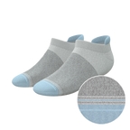 The Pacific Blue | Tri Color Block Heel Hammock™ Ankle Socks - Shinesty