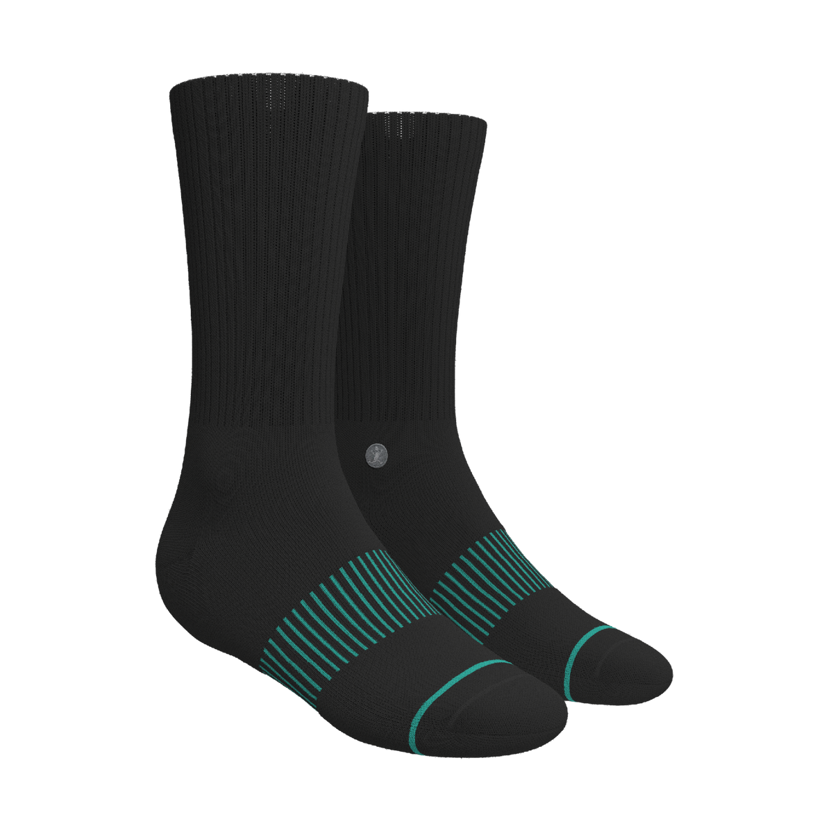Versatile Solids Mix Pack | Blue Tri Color Block and Solids Heel Hammock™ Crew Socks 6 Pack - Shinesty