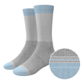 The Pacific Blue | Tri Color Block Heel Hammock™ Crew Socks - Shinesty