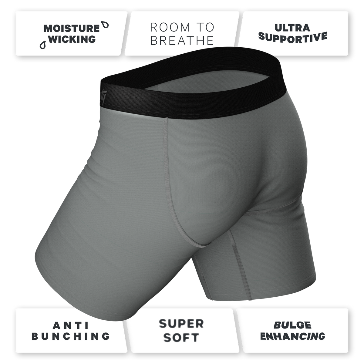 The Panty Dropper | Long Leg Ball Hammock® Pouch Boxers With Fly 3 Pack - Shinesty
