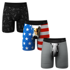 The Panty Dropper | Long Leg Ball Hammock® Pouch Boxers With Fly 3 Pack - Shinesty