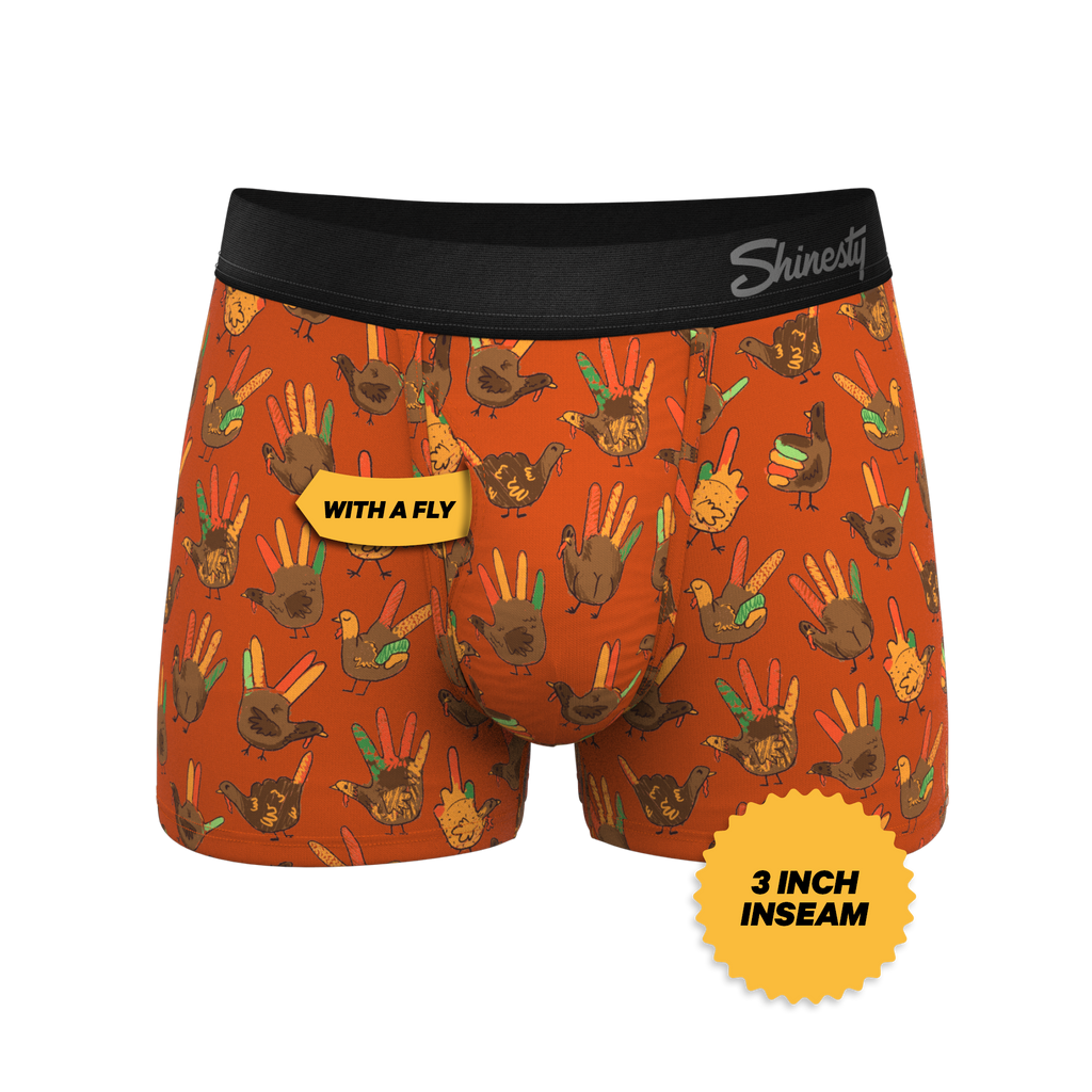 The Party Fowl | Thanksgiving Turkey Ball Hammock® Pouch Trunks Underwear - Shinesty