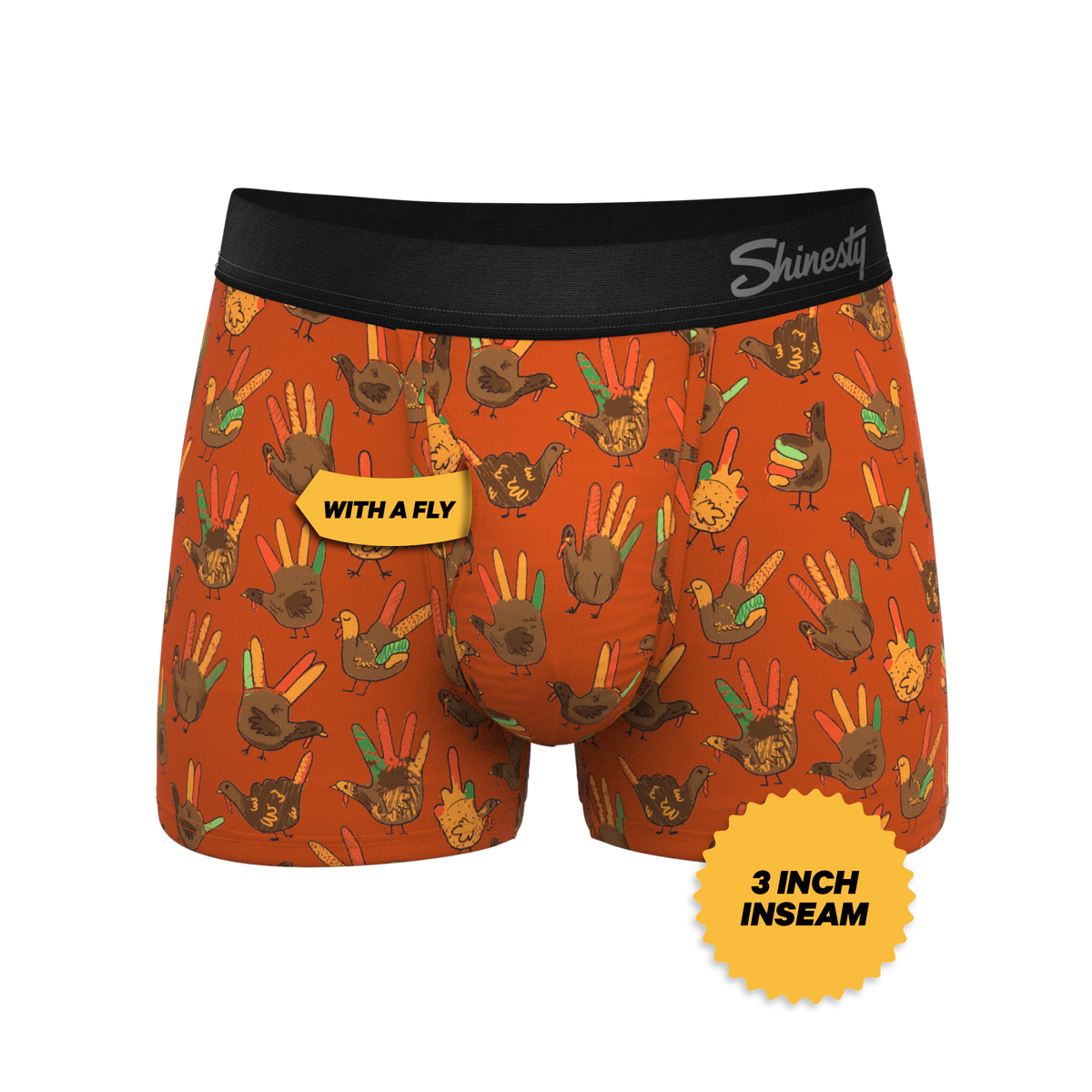 The Party Fowl | Thanksgiving Turkey Ball Hammock® Pouch Trunks Underwear - Shinesty