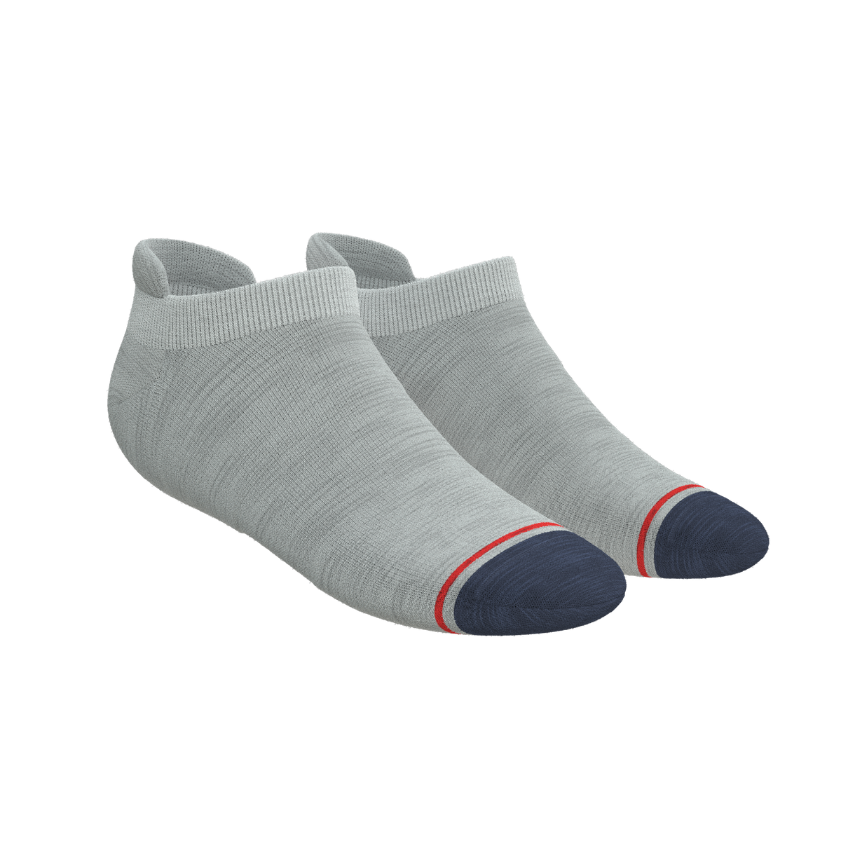 The Pebble | Grey Heel Hammock™ Ankle Socks - Shinesty