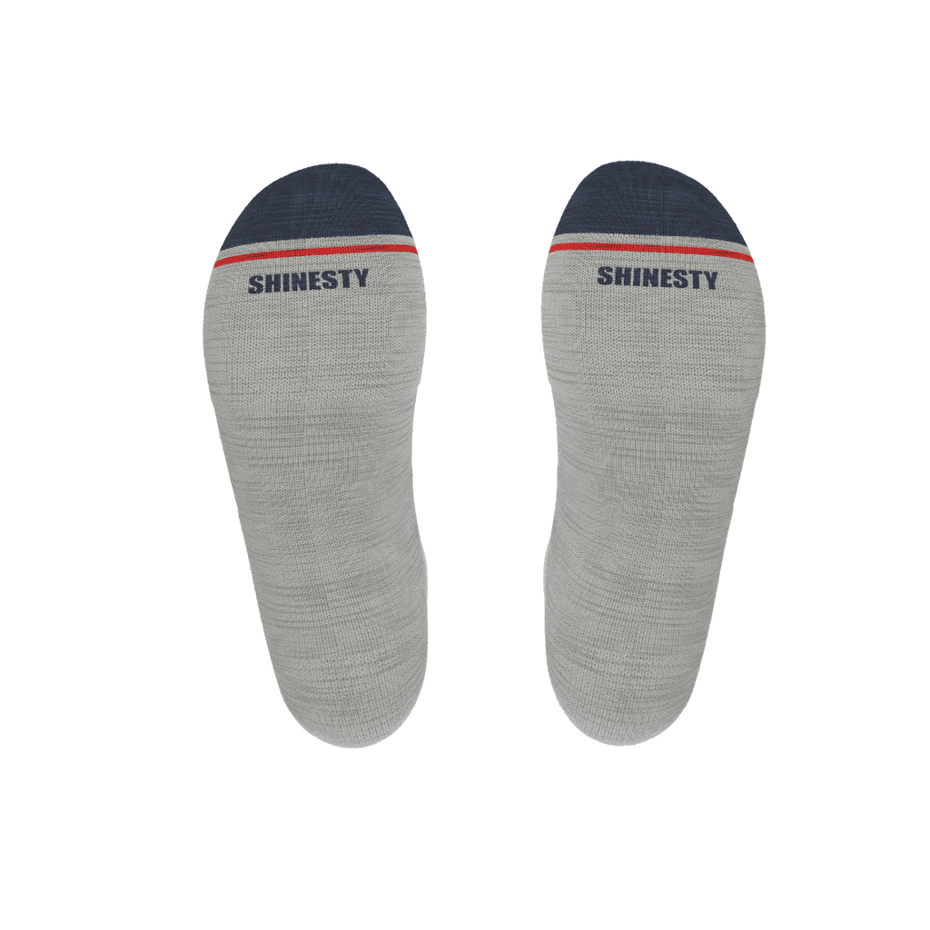 The Pebble | Grey Heel Hammock™ Ankle Socks - Shinesty