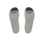 The Pebble | Grey Heel Hammock™ Ankle Socks - Shinesty