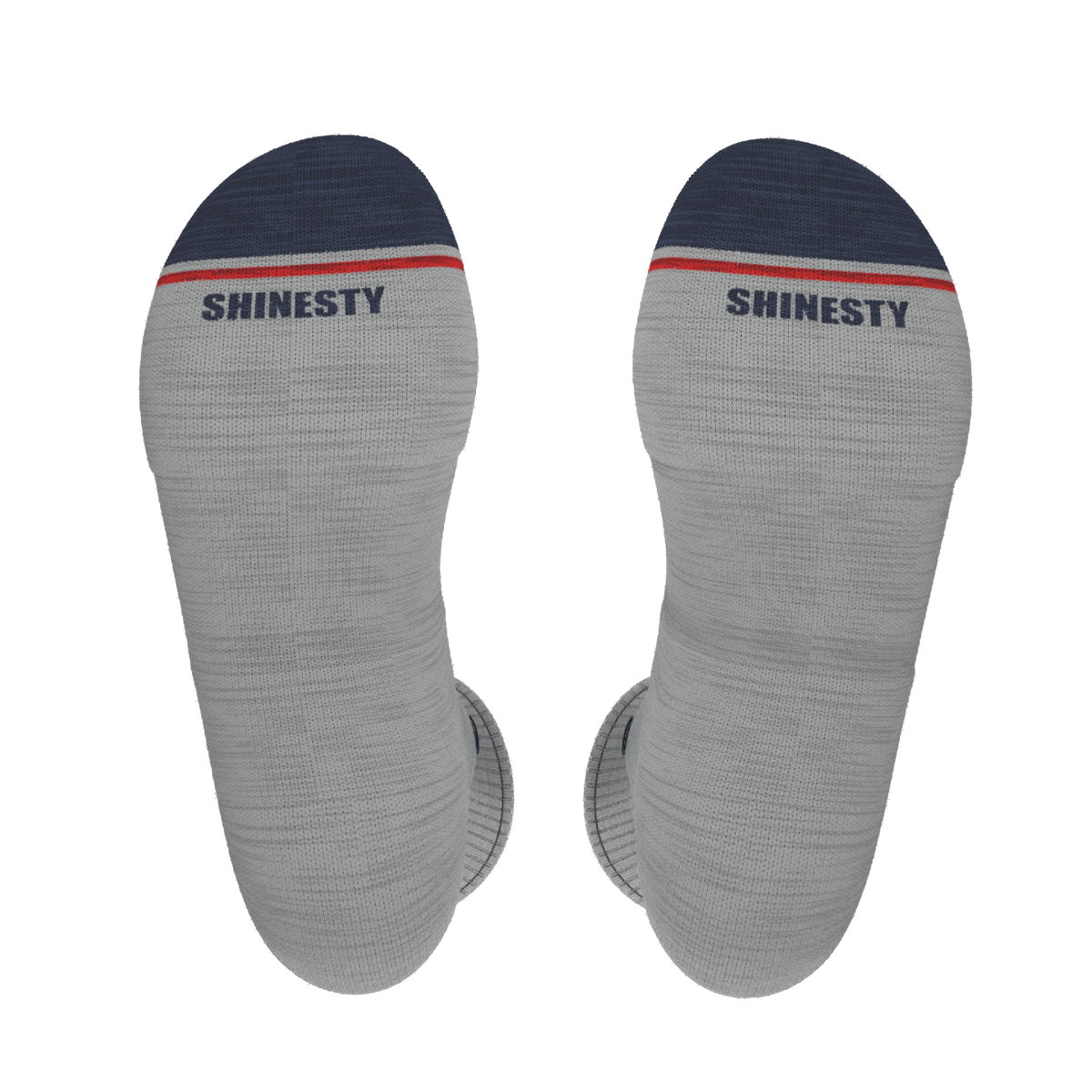 The Pebble | Grey Heel Hammock™ Crew Socks - Shinesty
