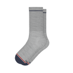 The Pebble | Grey Heel Hammock™ Crew Socks - Shinesty