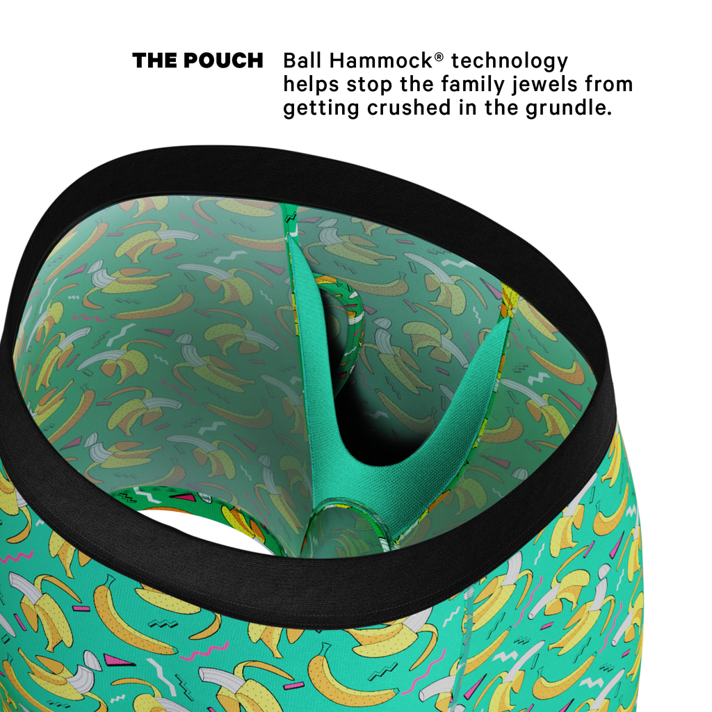 The Peel Deal | Retro Banana Ball Hammock® Pouch Underwear With Fly - Shinesty