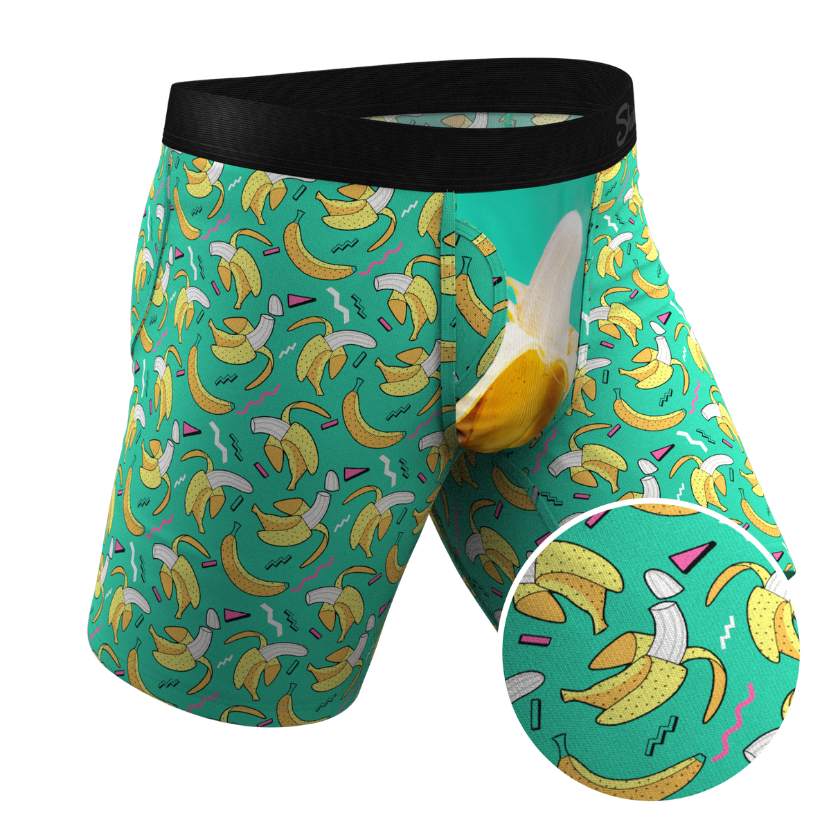 The Peel Deal | Retro Banana Ball Hammock® Boxer - Long Leg - Shinesty