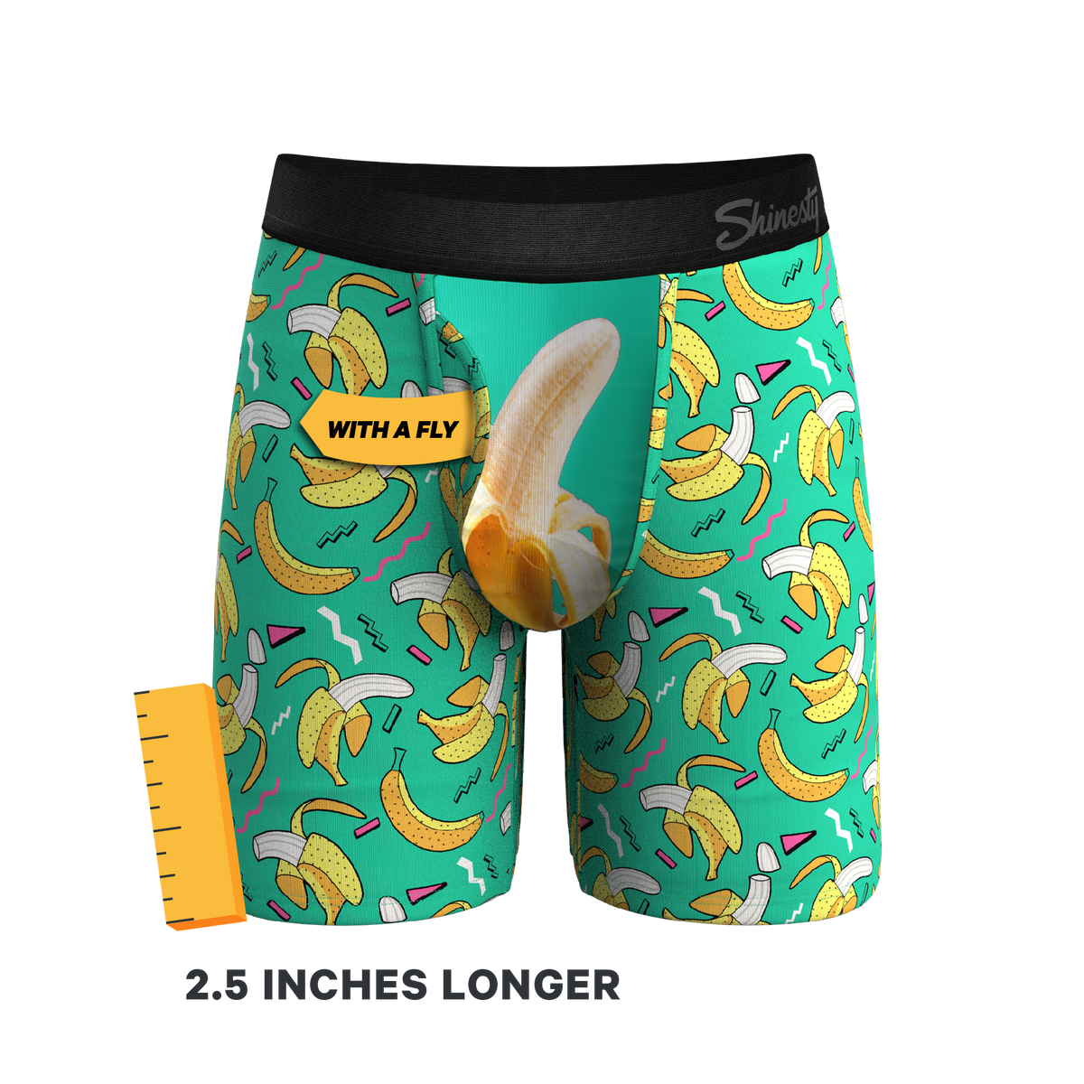 The Peel Deal | Retro Banana Ball Hammock® Boxer - Long Leg - Shinesty