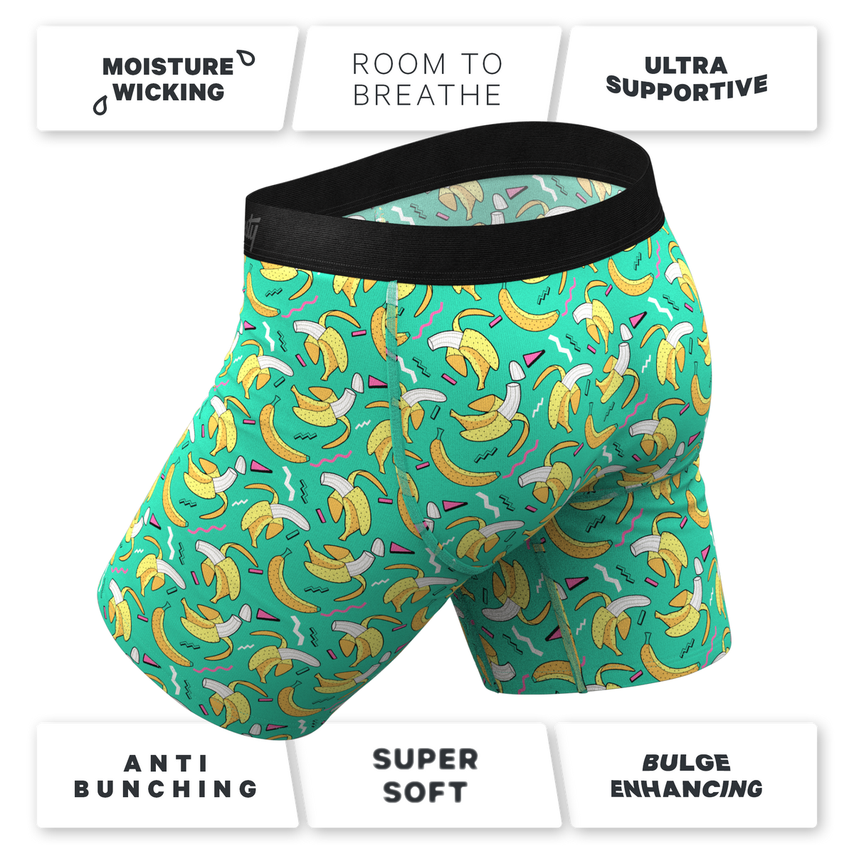The Peel Deal | Retro Banana Ball Hammock® Boxer - Long Leg - Shinesty