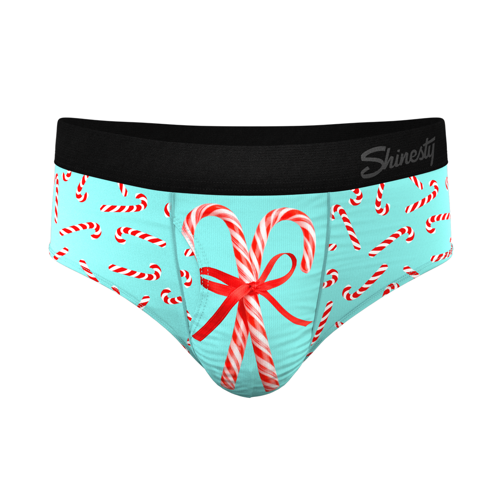 The Peppermint Pimp Canes | Candy Cane Ball Hammock® Pouch Underwear Briefs - Shinesty