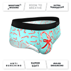 The Peppermint Pimp Canes | Candy Cane Ball Hammock® Pouch Underwear Briefs - Shinesty