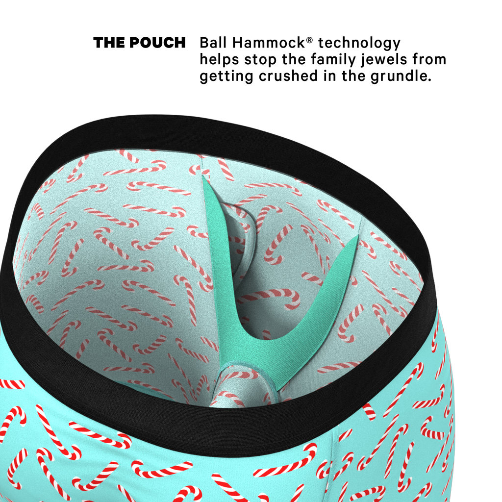 The Peppermint Pimp Canes | Candy Cane Ball Hammock® Boxer - Long Leg - Shinesty
