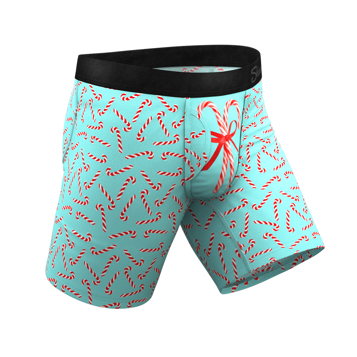 The Peppermint Pimp Canes | Candy Cane Ball Hammock® Boxer - Long Leg - Shinesty