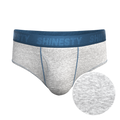 The Physical Education | Heather Grey and Blue Ball Hammock® Pouch Underwear Briefs - Shinesty