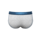 The Physical Education | Heather Grey and Blue Ball Hammock® Pouch Underwear Briefs - Shinesty