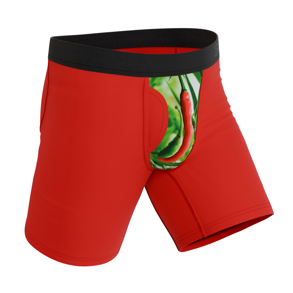 The Picante | Chili Pepper Ball Hammock® Boxer - Long Leg - Shinesty