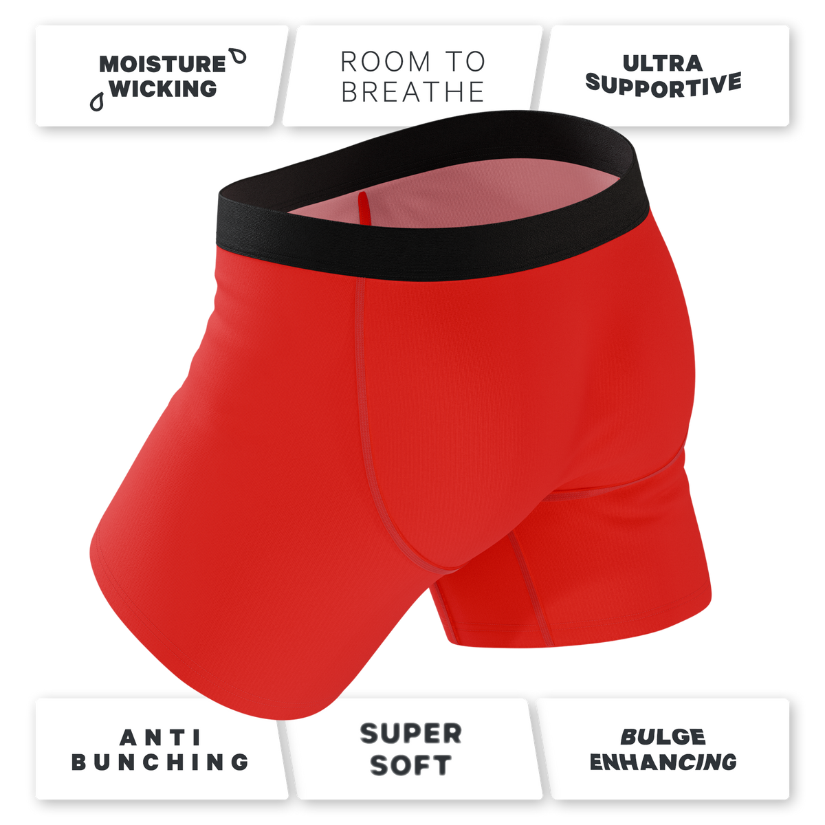 The Picante | Chili Pepper Ball Hammock® Pouch Underwear With Fly - Shinesty