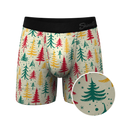 The Pine Tree Playboy | Retro Christmas Trees Ball Hammock® Pouch Underwear - Shinesty