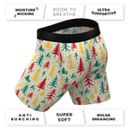 The Pine Tree Playboy | Retro Christmas Trees Ball Hammock® Boxer - Long Leg - Shinesty