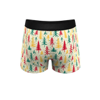 The Pine Tree Playboy | Retro Christmas Trees Ball Hammock® Pouch Trunks Underwear - Shinesty
