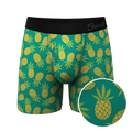 The Pineapple Express | Pineapple Ball Hammock® Pouch Underwear With Fly - Shinesty