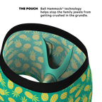 The Pineapple Express | Pineapple Ball Hammock® Pouch Underwear With Fly - Shinesty