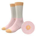 The Pinky Toes | Tri Color Block Heel Hammock™ Crew Socks - Shinesty