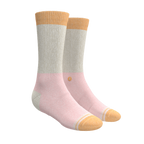The Pinky Toes | Tri Color Block Heel Hammock™ Crew Socks - Shinesty