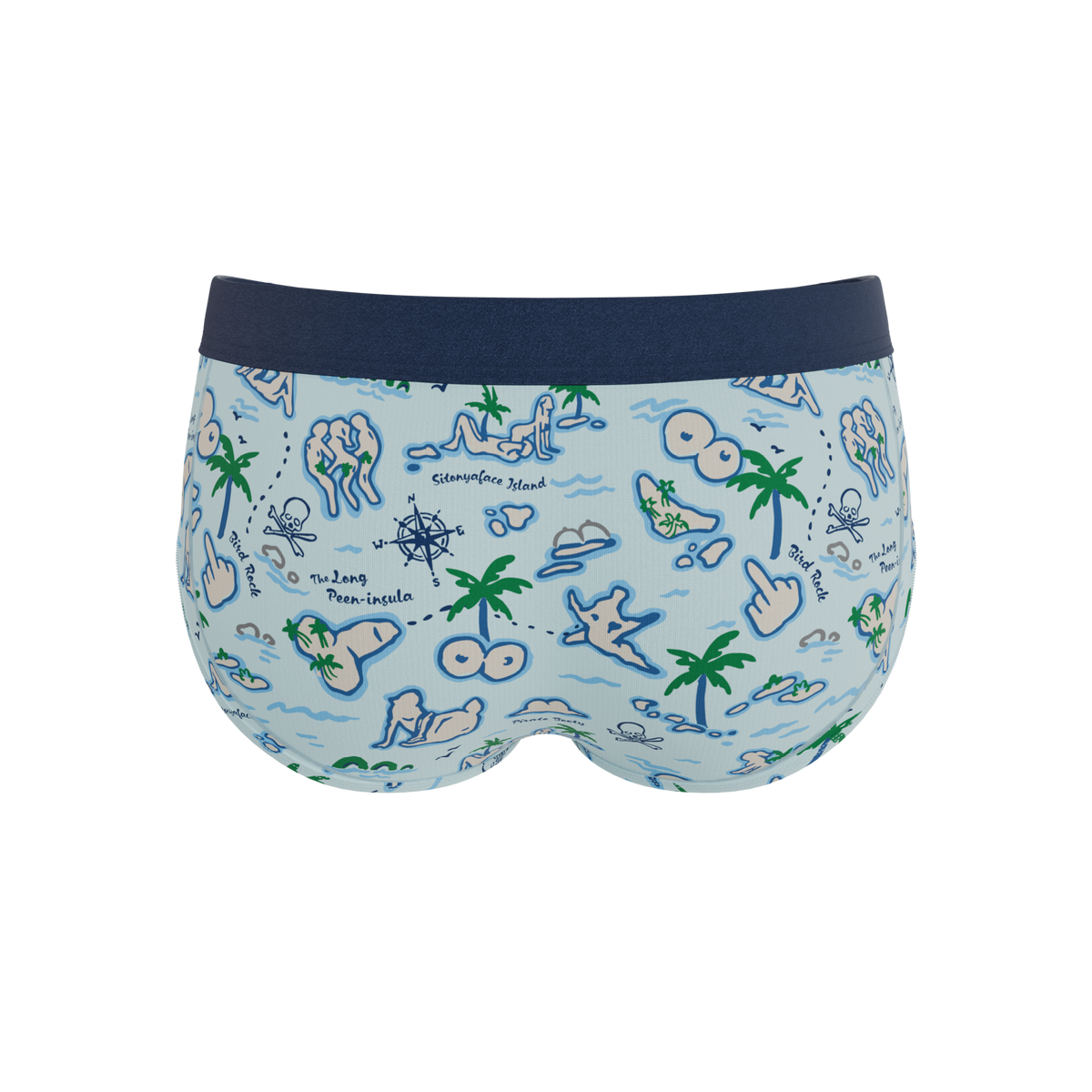 The Pirate's Booty | Naughty Map Ball Hammock® Pouch Underwear Briefs - Shinesty