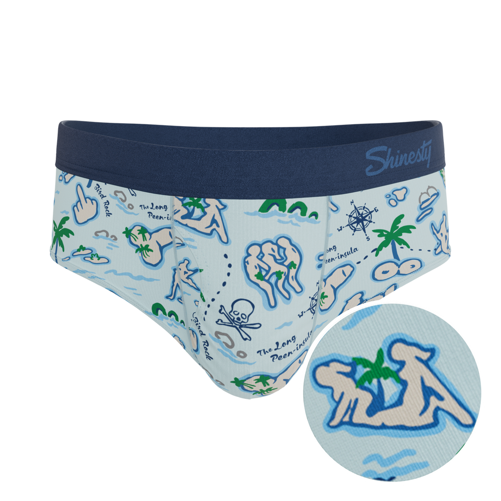 The Pirate's Booty | Naughty Map Ball Hammock® Pouch Underwear Briefs - Shinesty