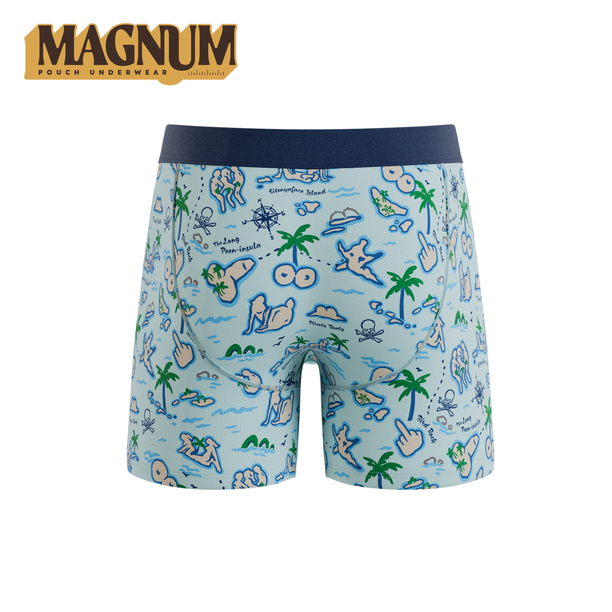 The Pirate's Booty | Naughty Map Ball Hammock® Magnum Big Pouch Underwear - Shinesty