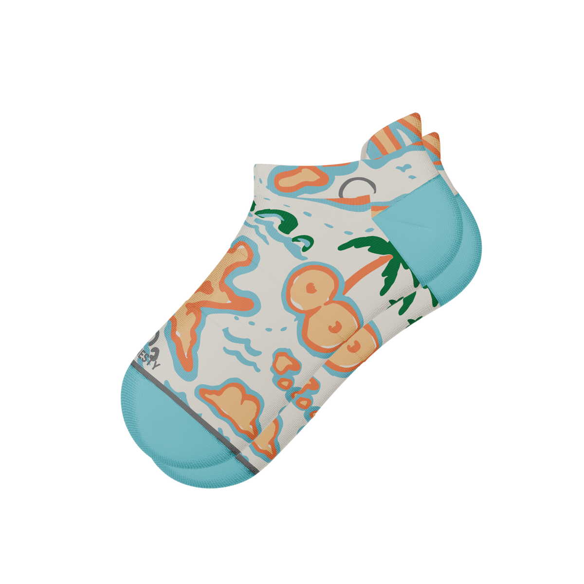 The Pirate's Booty | Naughty Map Heel Hammock™ Ankle Socks - Shinesty