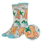 The Pirate's Booty | Naughty Map Heel Hammock™ Crew Socks - Shinesty
