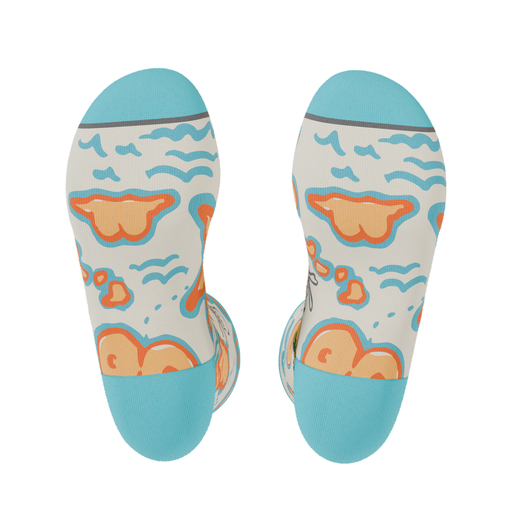 The Pirate's Booty | Naughty Map Heel Hammock™ Crew Socks - Shinesty