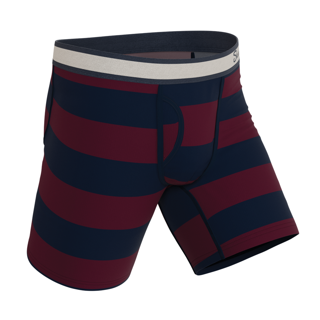 The Pitch | Rugby Stripe Ball Hammock® Boxer - Long Leg - Shinesty