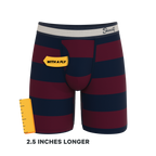 The Pitch | Rugby Stripe Ball Hammock® Boxer - Long Leg - Shinesty