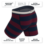 The Pitch | Rugby Stripe Ball Hammock® Boxer - Long Leg - Shinesty